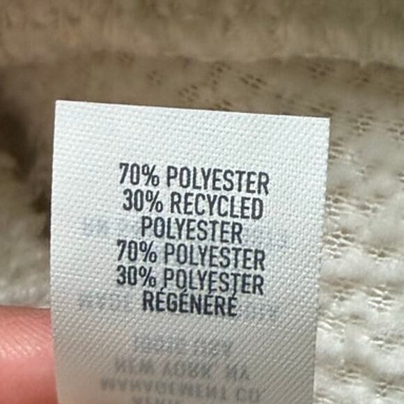 Aerie White Sherpa Fleece Half Zip Pullover - Size XL white - Picture 9 of 9